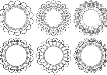 Decorative Flower Shapes - vector gratuit #379681
